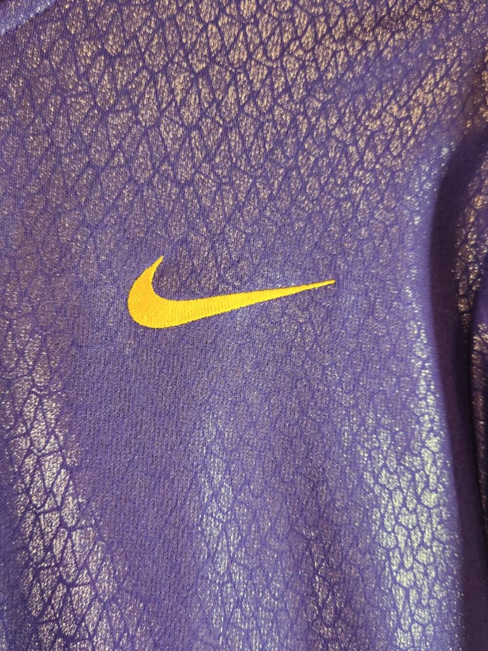 Nike Kobe Bryant Hero Print Full Zip Hoodie Metallic Purple Size Large Lakers - Picture 2 of 13